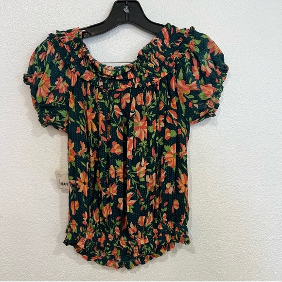 NWT Free People One Suki Blouse Floral Women’s Size Small - Picture 8 of 8
